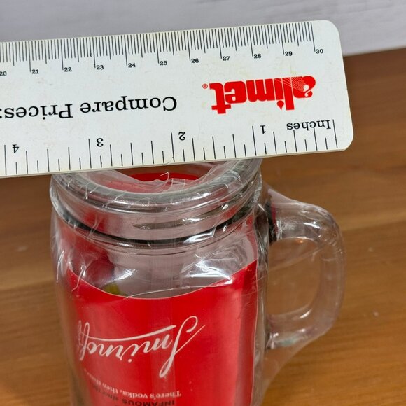 Smirnoff COLLECTIBLE Mason Jar Glass w/Handle - New Vodka Caesar Bloody Mary - Picture 6 of 7
